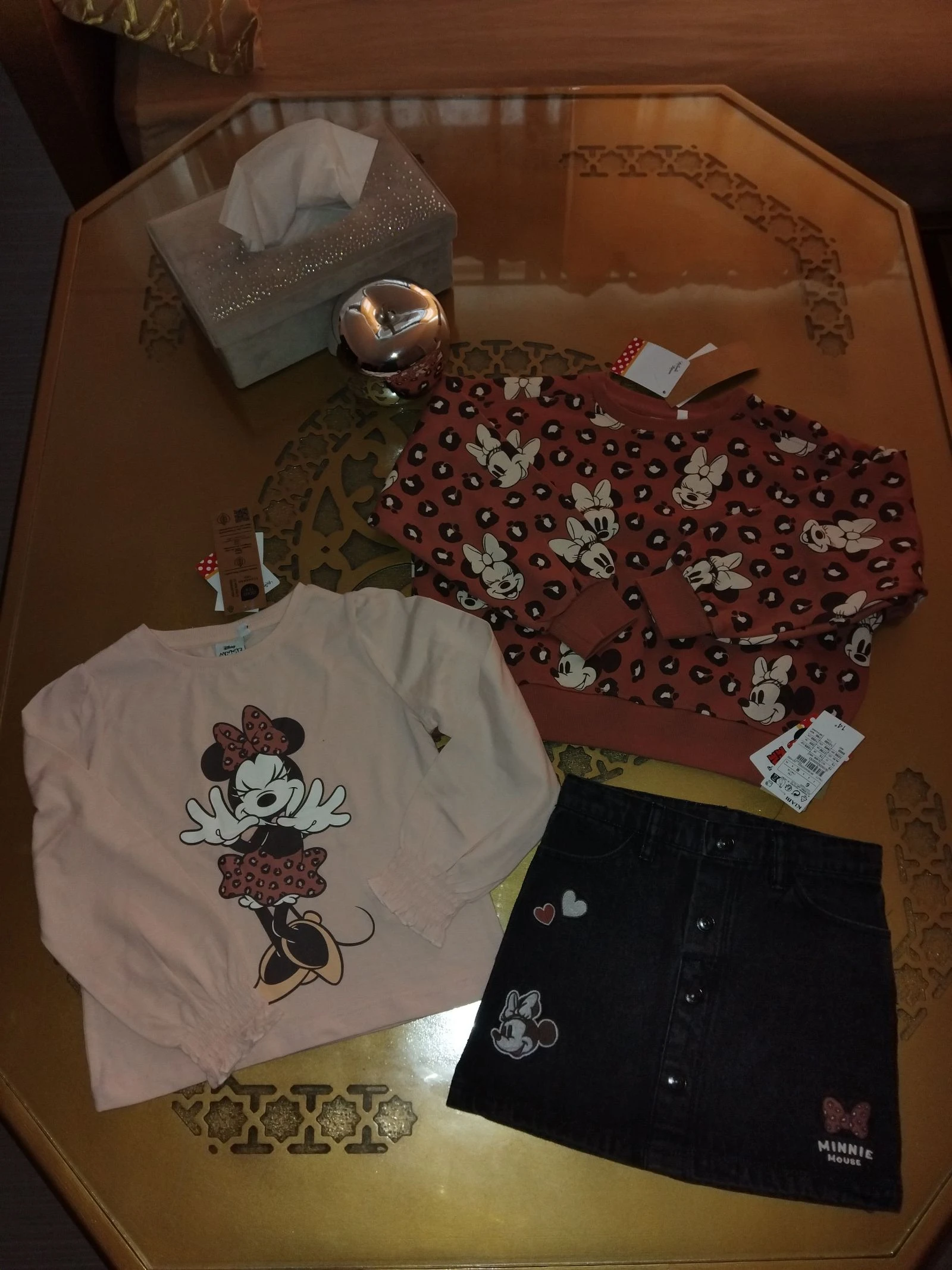 Lot 3 pièces minnie 